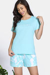 Zivame Knit Cotton Shorts Set - Island Paradise — thumbnail 2